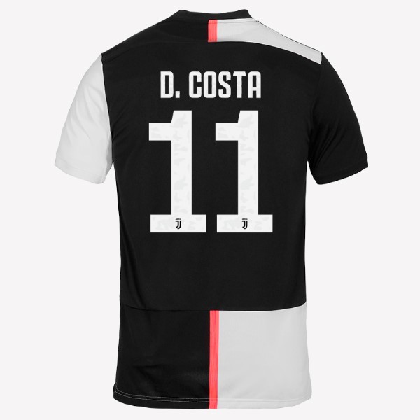 Camiseta Juventus NO.11 D.Costa 1ª 2019-2020 Blanco Negro